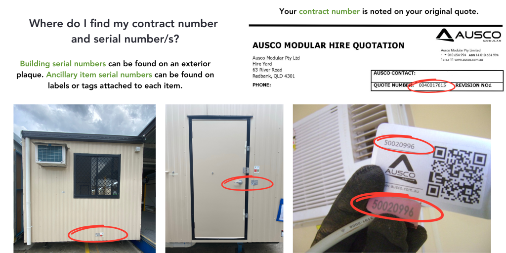 Ausco Modular | Request maintenance