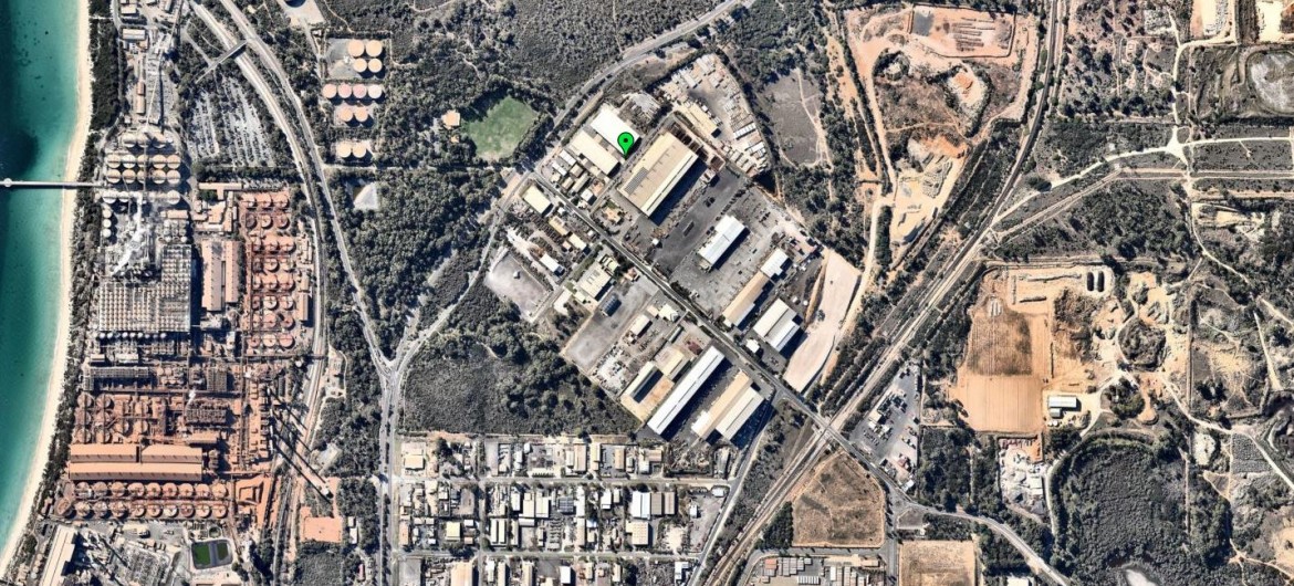 Bird's Eye View of Ausco Hire Facility in Perth