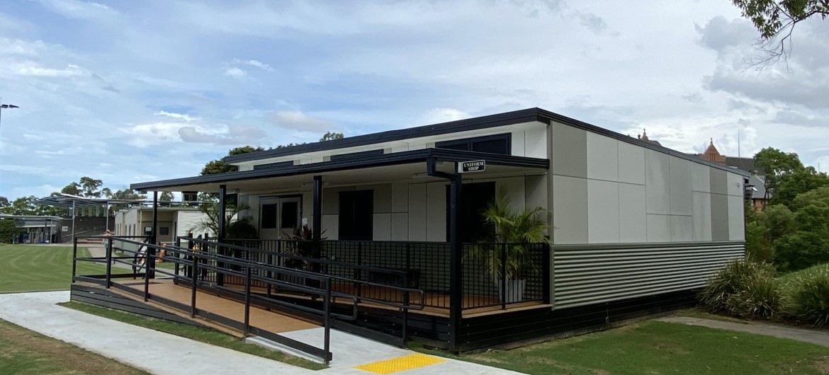 Contemporary facilities for school's new uniform shop